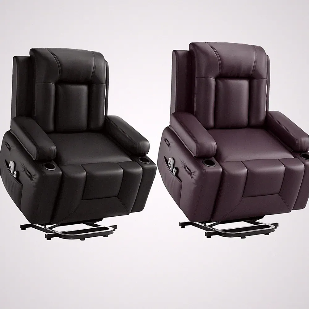 8-Point Massage Electric Power Lift Recliner Chair w/ Lumbar Heating 400 LB Load