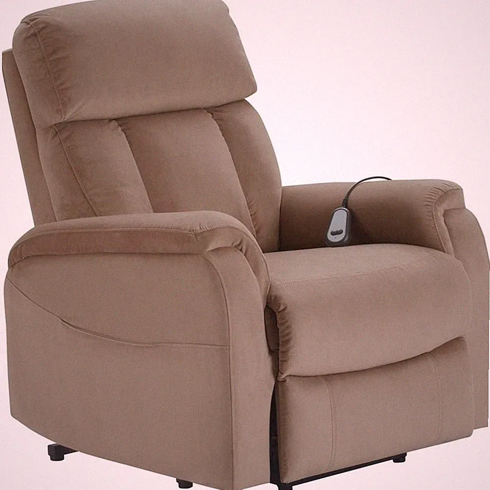 ClickDecor Samson Power Lift Recliner Chair Taupe