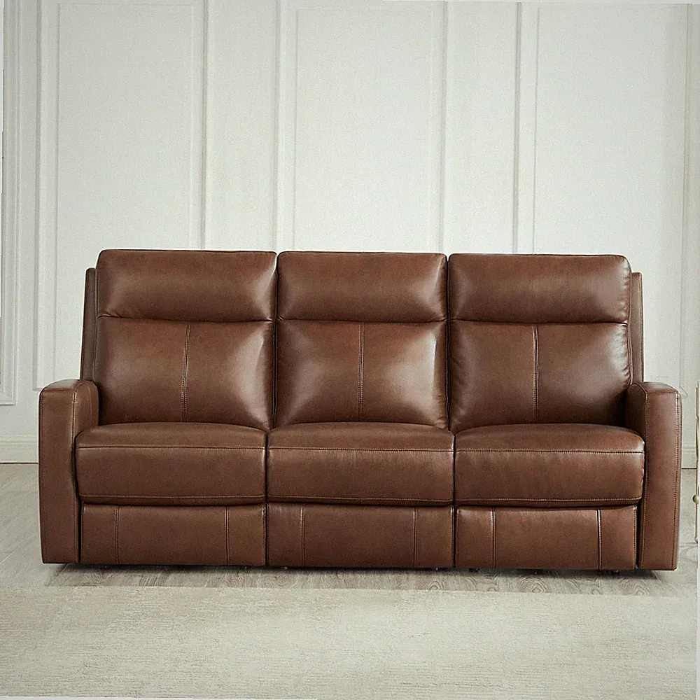 Hydeline Vienna Zero Gravity Power Motion Recline Headrest Leather Sofa