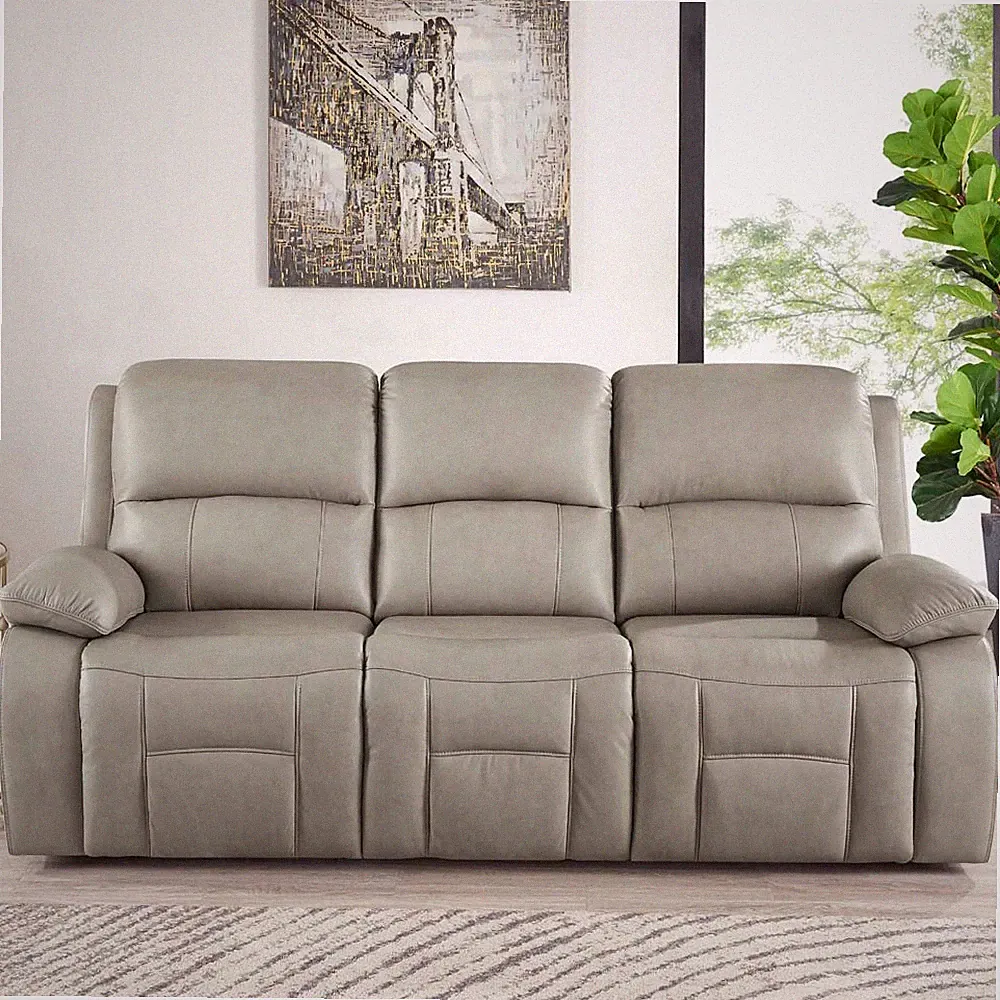 Hydeline Westminster Power Headrest Zero Gravity Power Recline Leather Sofa