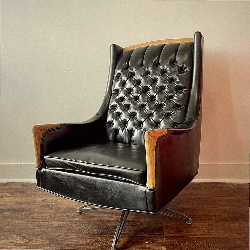Kroehler Mid-Century Modern Swivel Lounge Chair